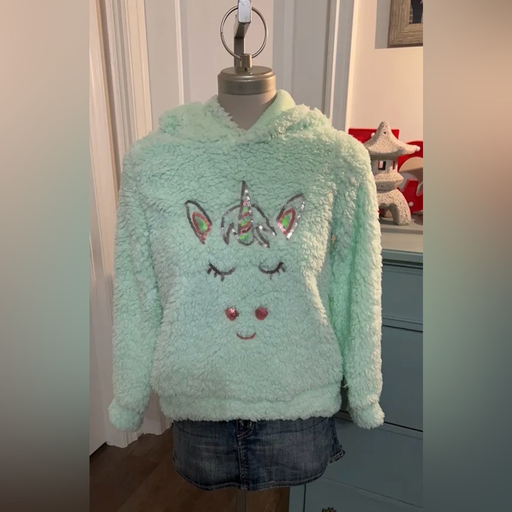 Say What? Girls Cozy Sweater with Hoodie